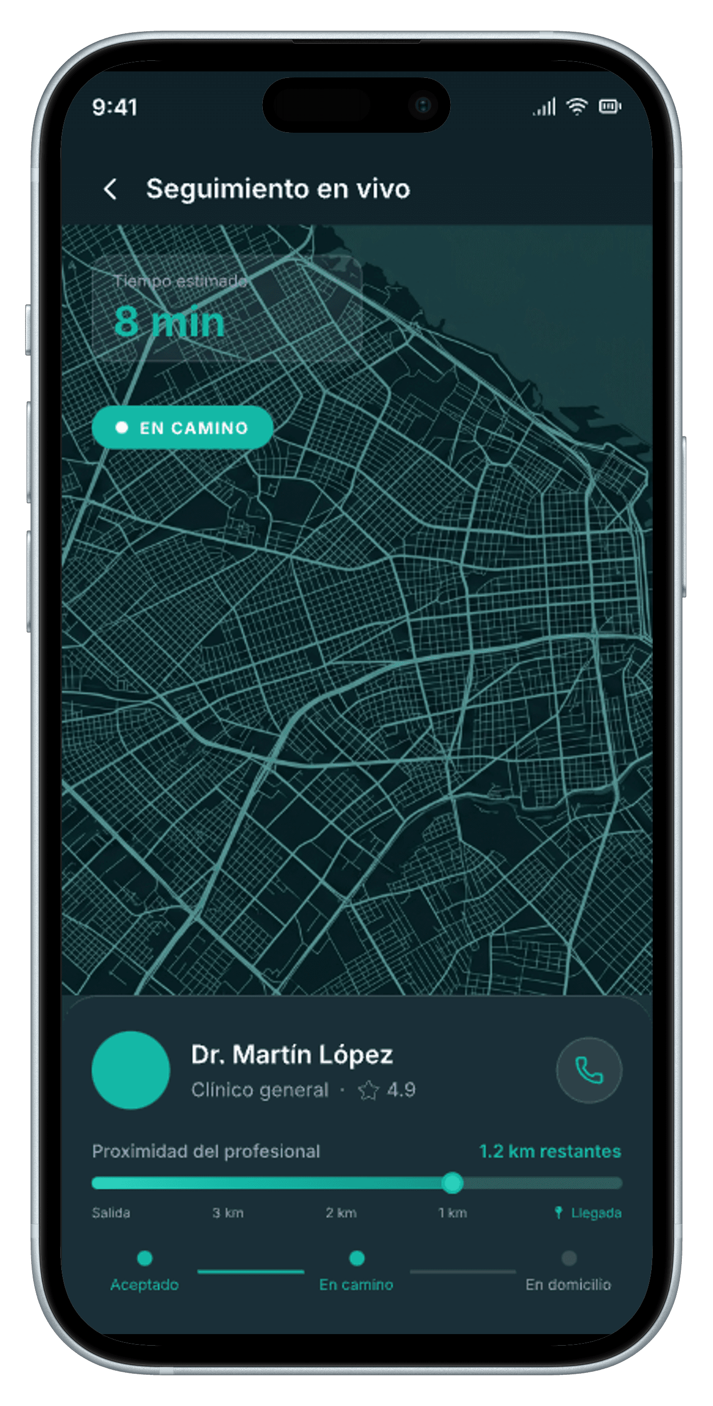 Mapa seguimiento médico